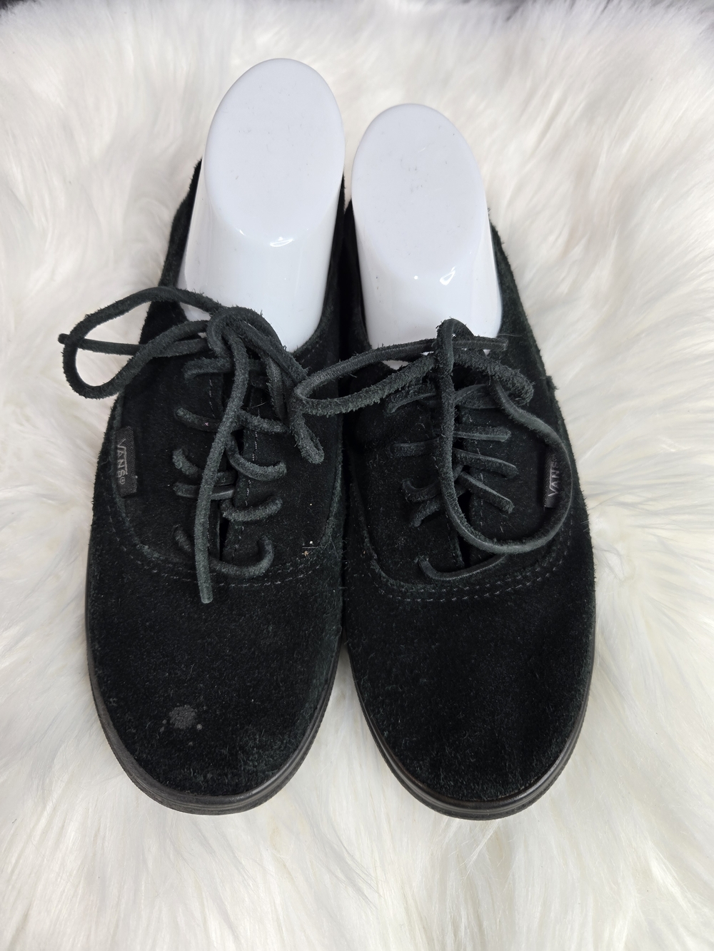 Vans Black Suede Low-Top Sneakers